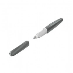 ROLLER TWIST ECO, GRIP ERGONOMIC, AMBIDEXTRU, 1 REZERVA ALBASTRA INCLUSA, CULOARE GRI DESCHIS, IN CUTIE DE CARTON