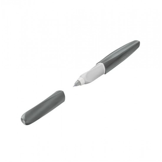 ROLLER TWIST ECO, GRIP ERGONOMIC, AMBIDEXTRU, 1 REZERVA ALBASTRA INCLUSA, CULOARE GRI DESCHIS, IN CUTIE DE CARTON