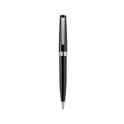 Pix Montegrappa Armonia din rasina neagra cu finisaj din otel inoxidabil