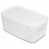 CUTIE DEPOZITARE CU CAPAC MICA ALB/GRI MYBOX LEITZ