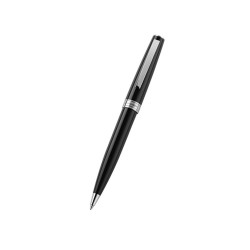 Pix Montegrappa Armonia din rasina neagra cu finisaj din otel inoxidabil