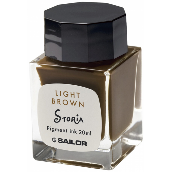 CALIMARA CERNEALA SAILOR STORIA 20 ML LION LIGHT BROWN PIGMENT / BROWN