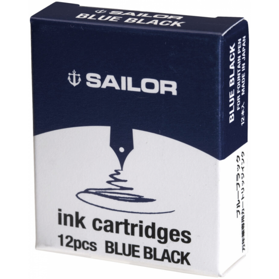 SET 12 CARTUSE SAILOR BASIC STANDARD BLUE BLACK / BLUE
