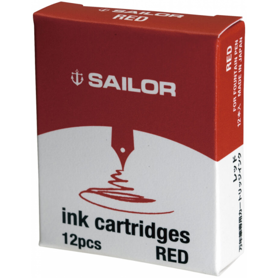 SET 12 CARTUSE SAILOR BASIC STANDARD RED / RED
