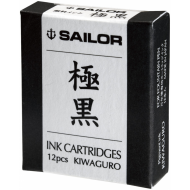 SET 12 CARTUSE SAILOR PIGMENT STANDARD KIWAGURO BLACK / BLACK