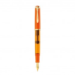STILOU CLASSIC M200 EDITIE SPECIALA ORANGE DELIGHT, PENITA F DIN OTEL INOXIDABIL PLACATA CU AUR, ACCESORII PLACATE CU AUR, IN CUTIE CADOU