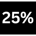 25 % 