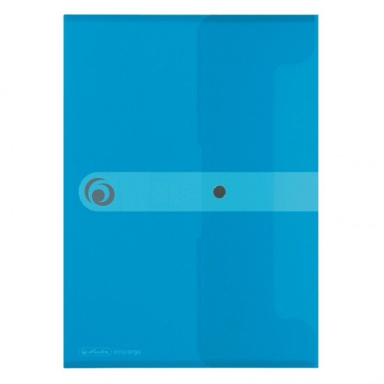 MAPA PP A4 EOTG INCHIDERE CU CAPSA, ALBASTRU TRANSPARENT, CAPACITATE 20MM