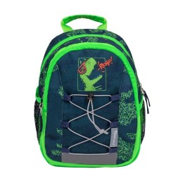 RUCSAC MINI KIDDY, DIMENSIUNE 23 X 20 X 9 + 6 CM, MOTIV ROAR NEON