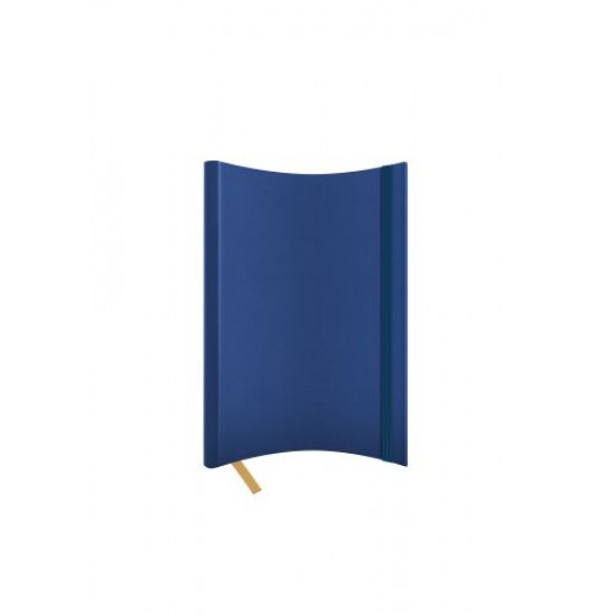 AGENDA NEDATATA A5 CASTELLI, COPERTA FLEXIBILA  BLEUMARIN, ELASTIC BLEUMARIN, DICTANDO IVORY