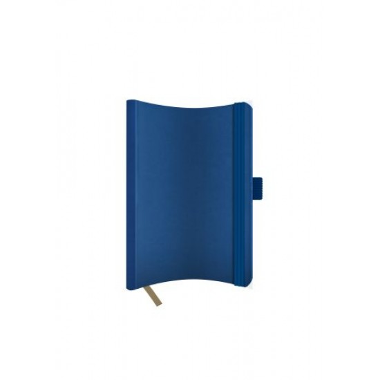 AGENDA NEDATATA A5 CASTELLI, COPERTA FLEXIBILA NEBRASKA BLEUMARIN, ELASTIC BLEUMARIN, DICTANDO IVORY