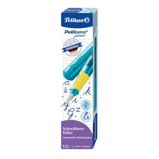 STILOU PELIKANO JUNIOR, PENITA A, GRIP ERGONOMIC, PENTRU DREPTACI, CULOARE TURCOAZ, IN CUTIE DE CARTON STILOU PELIKANO JUNIOR, PENITA A, GRIP ERGONOMIC, PENTRU DREPTACI, CULOARE TURCOAZ, IN CUTIE DE CARTON