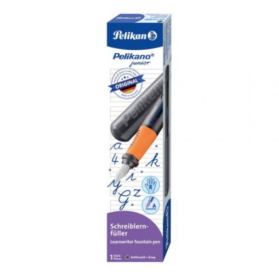 STILOU PELIKANO JUNIOR, PENITA A, GRIP ERGONOMIC, PENTRU DREPTACI, CULOARE ANTRACIT, IN CUTIE DE CARTON STILOU PELIKANO JUNIOR, PENITA A, GRIP ERGONOMIC, PENTRU DREPTACI, CULOARE ANTRACIT, IN CUTIE DE CARTON