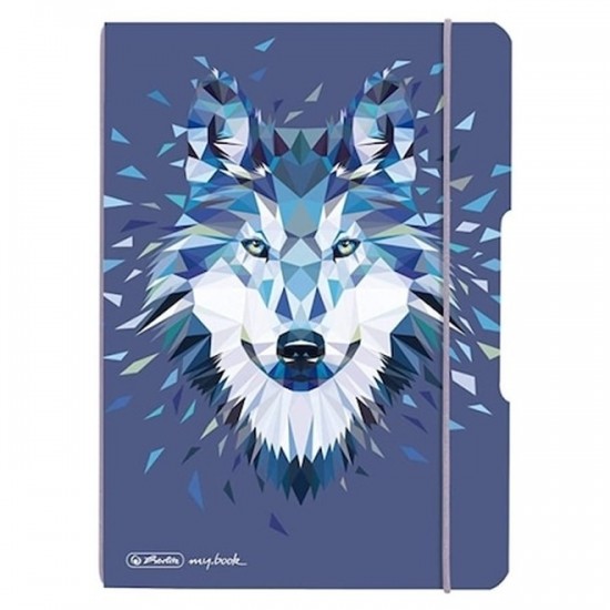 CAIET MY.BOOK FLEX A5 40F PATRATELE MOTIV WILD ANIMALS WOLF