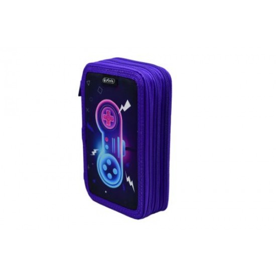 PENAR NEECHIPAT CU 3 FERMOARE, DIMENSIUNE 20 X 6 X 13 CM, MOTIV  GAME