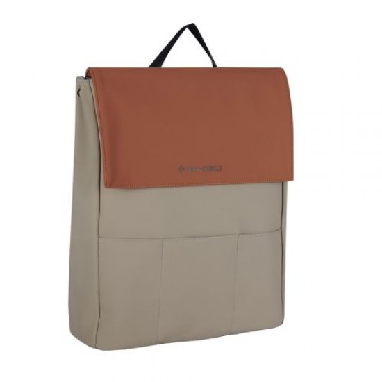 RUCSAC NEW REBELS FANE-LINCOLN, DIMENSIUNI 31/13/41 CM, CULOARE ORANGE / BEJ