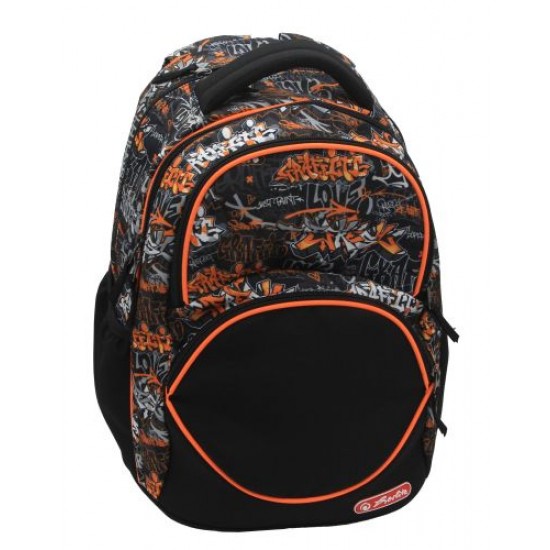 RUCSAC, ZIPPER CUBE, DIMENSIUNE 43X29X22 CM, MOTIV GRAFFITI