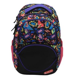 RUCSAC, ZIPPER CUBE, DIMENSIUNE 43X29X22 CM, MOTIV ABSTRACT