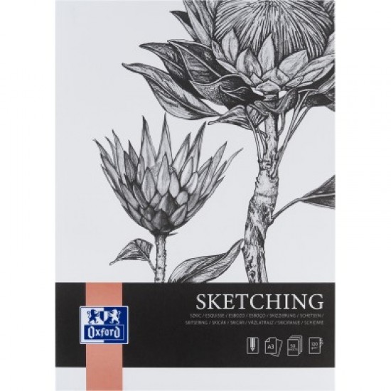 BLOC DESEN OXFORD SKETCHING A3, 50 FILE, 120 G/MP, FSCÂ® MIX70%, COLECTIA ARTISTIC