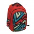 RUCSAC HERLITZ ZIPPER PRO: ERGONOMIC, SPATIOS, POLIESTER RECICLAT REZISTENT LA APA, BRETELE AJUSTABILE, BANDA/FERMOARE REFLECTORIZANTE, MOTIV GRAFFITY