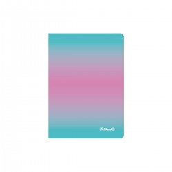 CAIET A6 COLOR EDITION 80 FILE, HARTIE 70G/MP, PATRATELE, CULOARE ROZ/MENTA