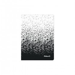 CAIET A6 COLOR EDITION 80 FILE, HARTIE 70G/MP, PATRATELE, CULOARE ALB/NEGRU