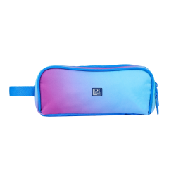 PENAR TIP ETUI DREPTUNGHIULAR OXFORD GRADIENT 3 COMPARTIMENTE ALBASTRU/ROZ