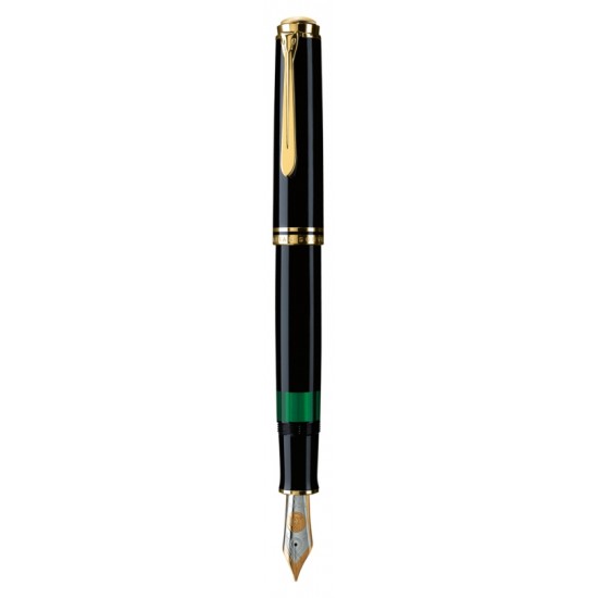 STILOU SOUVERAN M1000 M,PENITA AUR18K,ACCESORII PLACATE CU AUR,CORP NEGRU STILOU SOUVERAN M1000 M,PENITA AUR18K,ACCESORII PLACATE CU AUR,CORP NEGRU
