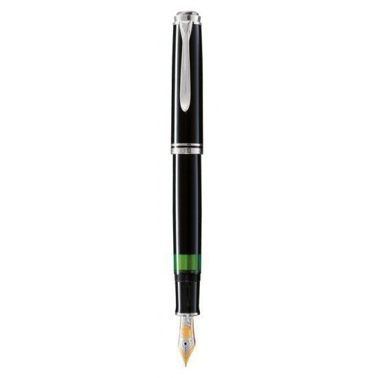 STILOU SOUVERAN M805 B PENITA AUR 18K PLACAT CU PALADIU,CORP NEGRU STILOU SOUVERAN M805 B PENITA AUR 18K PLACAT CU PALADIU,CORP NEGRU