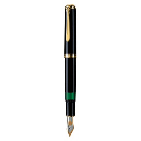 STILOU SOUVERAN M1000 B,PENITA AUR18K,ACCESORII PLACATE CU AUR,CORP NEGRU STILOU SOUVERAN M1000 B,PENITA AUR18K,ACCESORII PLACATE CU AUR,CORP NEGRU