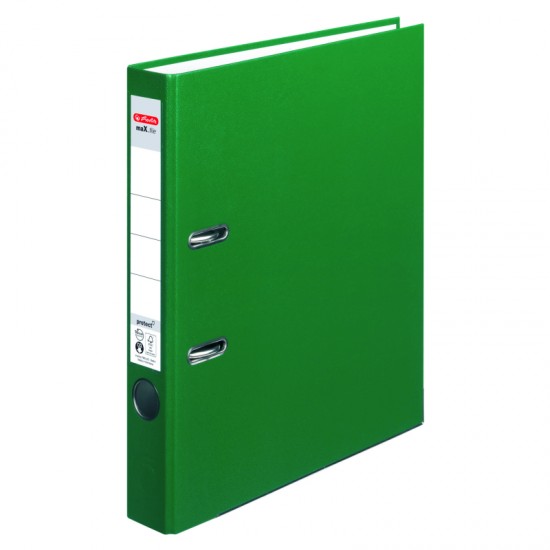 BIBLIORAFT A4 5CM PP VERDE HERLITZ