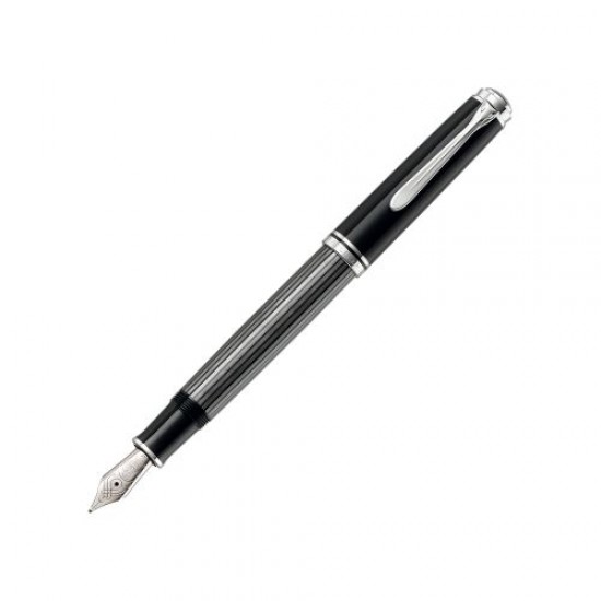 STILOU SOUVERAN M805 STRESEMAN EF,PENITA AUR 18K,ACCESORII PLACATE CU PALADIU,CORP NEGRU/DUNGI STILOU SOUVERAN M805 STRESEMAN EF,PENITA AUR 18K,ACCESORII PLACATE CU PALADIU,CORP NEGRU/DUNGI