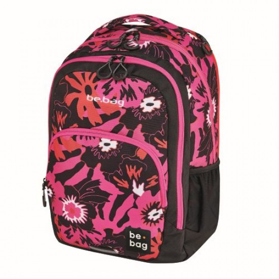 RUCSAC BE.BAG, MODEL BE.READY, DIMENSIUNE 46X33X23 CM, MOTIV PINK SUMMER