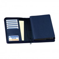 Agendă de lux cu fermoar Bluette Blu, 15 x 21 cm