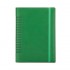 Agendă de lux Cometa Verde cu elastic verde, 15 x 21 cm