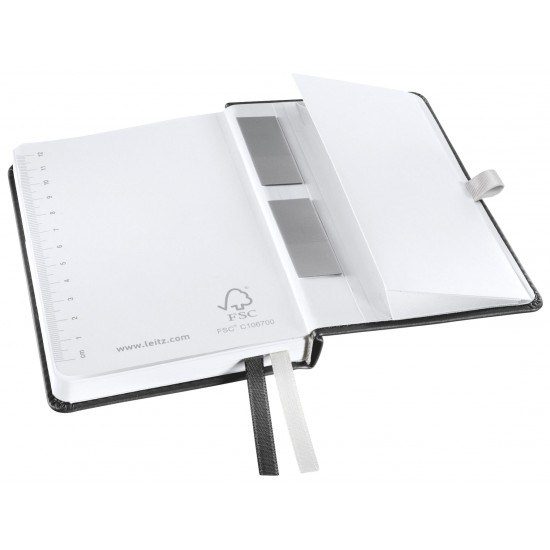CAIET BIROU A6 DICTANDO NEGRU SATIN COPERTA CARTON STYLE LEITZ CAIET BIROU A6 DICTANDO NEGRU SATIN COPERTA CARTON STYLE LEITZ