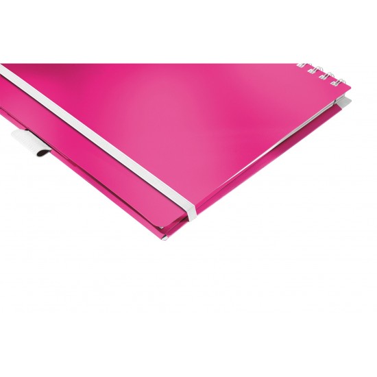 CAIET BIROU SPIRA A4 ARITMETICA ROZ COPERTA PP BE MOBILE WOW LEITZ