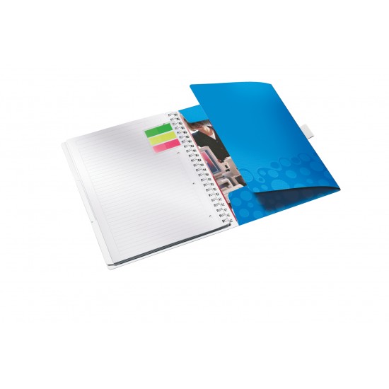 CAIET BIROU SPIRA A4 DICTANDO ALBASTRU COPERTA PP BE MOBILE WOW LEITZ