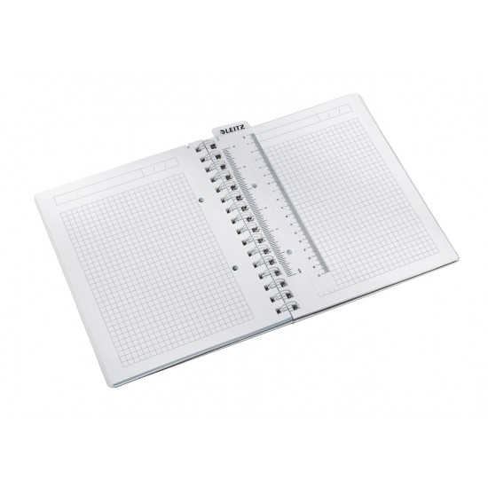 CAIET BIROU SPIRA A5 ARITMETICA ALBASTRU COPERTA PP WOW LEITZ CAIET BIROU SPIRA A5 ARITMETICA ALBASTRU COPERTA PP WOW LEITZ