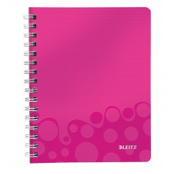 CAIET BIROU SPIRA A5 ARITMETICA ROZ COPERTA PP WOW LEITZ