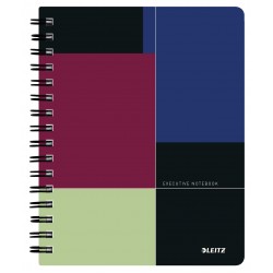 CAIET BIROU SPIRA A5 DICTANDO NEGRU-VIOLET EXECUTIVE LEITZ