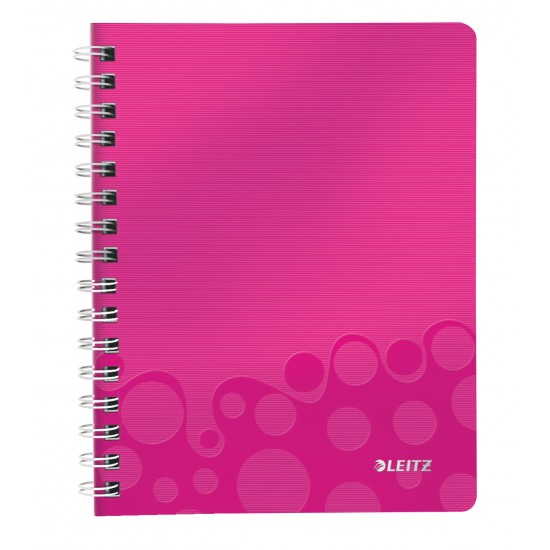 CAIET BIROU SPIRA A5 DICTANDO ROZ COPERTA PP WOW LEITZ