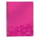 CAIET BIROU SPIRA A5 DICTANDO ROZ COPERTA PP WOW LEITZ