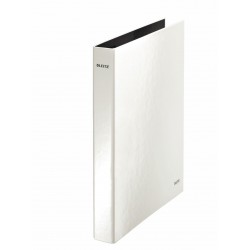 CAIET MECANIC A4 2 INELE 25MM/40MM ALB METALIZAT WOW LEITZ