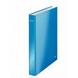 CAIET MECANIC A4 2 INELE 25MM/40MM ALBASTRU METALIZAT WOW LEITZ