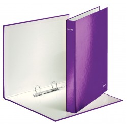 CAIET MECANIC A4 2 INELE 25MM/40MM MOV METALIZAT WOW LEITZ