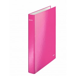 CAIET MECANIC A4 2 INELE 25MM/40MM ROZ METALIZAT WOW LEITZ