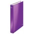 CAIET MECANIC A4 4 INELE 25MM/40MM MOV METALIZAT WOW LEITZ