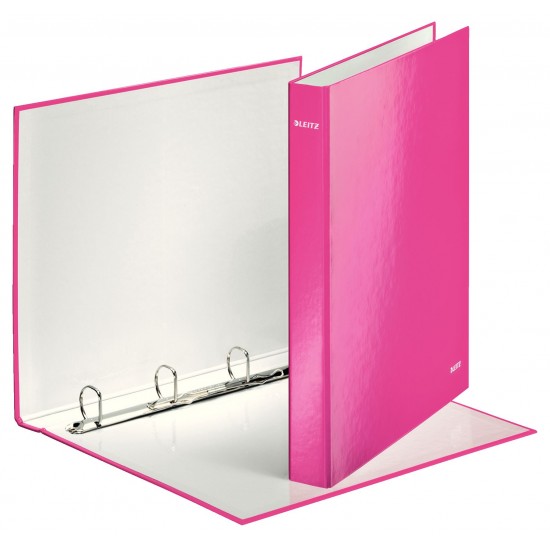 CAIET MECANIC A4 4 INELE 25MM/40MM ROZ METALIZAT WOW LEITZ CAIET MECANIC A4 4 INELE 25MM/40MM ROZ METALIZAT WOW LEITZ