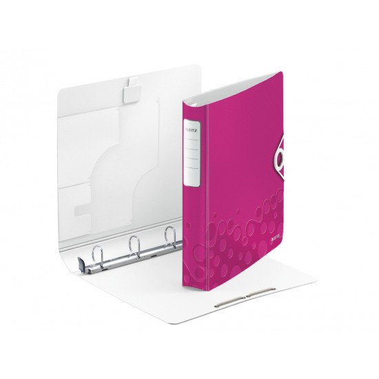 CAIET MECANIC A4 4 INELE 30MM/52MM ROZ METALIZAT SOFTCLICK LEITZ CAIET MECANIC A4 4 INELE 30MM/52MM ROZ METALIZAT SOFTCLICK LEITZ